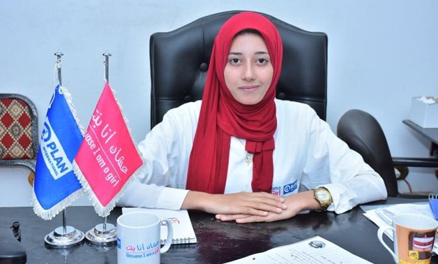 Abeer, has taken over the role of Dr. Moataz El Nagar, the member of parliament- Courtesy of plan International Facebook