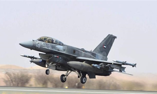 A fighter jet of the UAE armed forces taking off on April 1, 2015 heading to Yemen - AFP