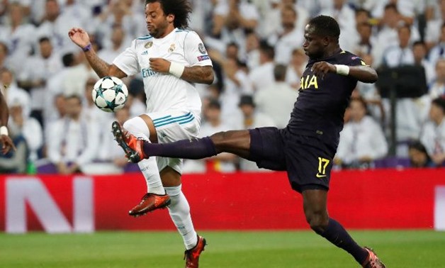 Tottenham's Moussa Sissoko in action with Real Madrid’s Marcelo REUTERS/Paul Hanna