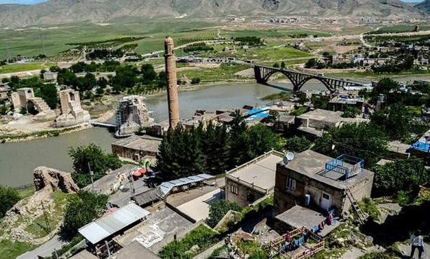 Turkish officials have promised to relocate the historic monuments of Hasankeyf before the town is flooded as part of a hydroelectric dam project -- AFP
