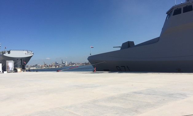  corvette al-Fateh in Alexandria base - file photo
