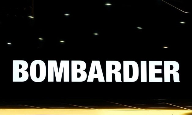 A logo of jet manufacturer Bombardier is pictured on their booth during the European Business Aviation Convention & Exhibition (EBACE) in Geneva, Switzerland - REUTERS/Denis Balibouse