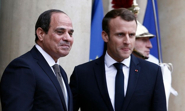 President Abdel Fatah al-Sisi and French President Emmanuel Macron - Reuters