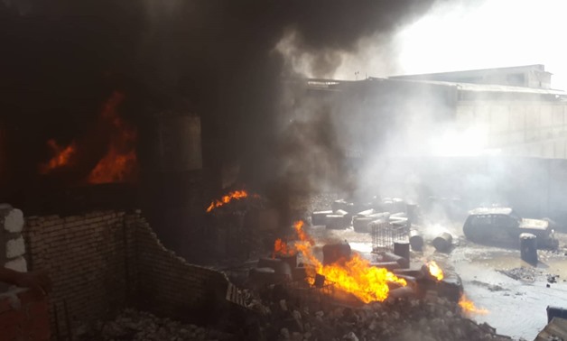 Building was set on fire near an educational complex-Asmaa Ali Badr