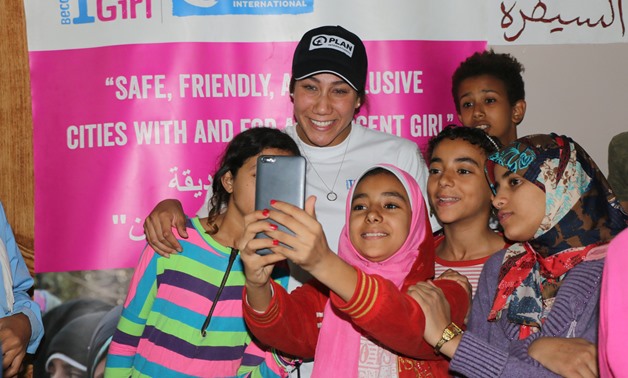 Farida Osman visiting Safer Cities for Girls project - Egypt Today/Yasmine Hassan