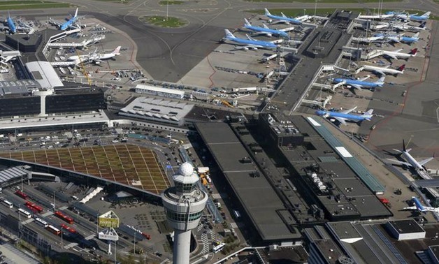 Aerial view of Schiphol airport near Amsterdam April 9, 2014. REUTERS/Yves Herman