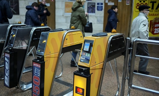 Ukraine's Odessa airport. Turnstiles are seen in the entrance to the subway in Kiev, Ukraine October 24, 2017. REUTERS/Gleb Garanich