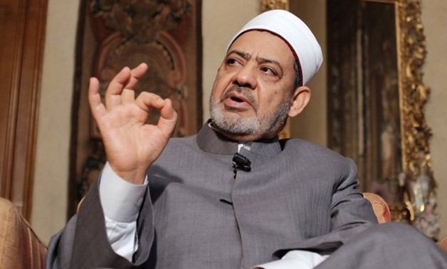 Grand Imam of Al-Azhar and chairman of the Muslim Council of Elders Ahmad el Tayyeb - Press Photo