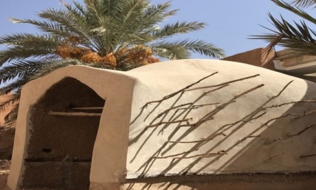A picture taken inside the museum in the village of Amtoudi near the city of Tiznit shows a granary of a fortified village rehabilitated by a Moroccan architect committed to traditions and the environment - AFP