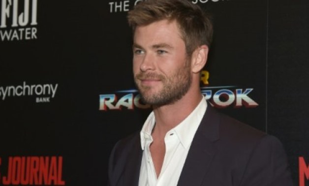 © GETTY IMAGES NORTH AMERICA/AFP/File | Star Chris Hemsworth at a recent screening in New York of "Thor: Ragnarok," which had a huge opening weekend in North American theaters