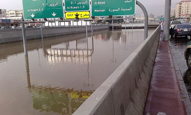 Jeddah Flood 2009 - King Abdullah Street via wikimedia commons_Rami Awad