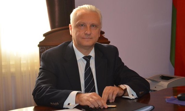 Belarus Ambassador in Cairo Sergei Rachkov - Press Photo