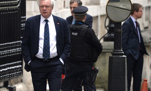 Britain's Secretary of State for Exiting the European Union David Davis walks up Downing Street in London, Britain, November 9, 2017. REUTERS/Mary Turner