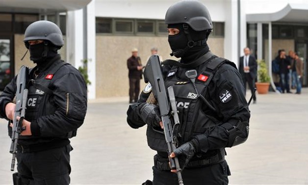 Tunisian security forces - Press Photo