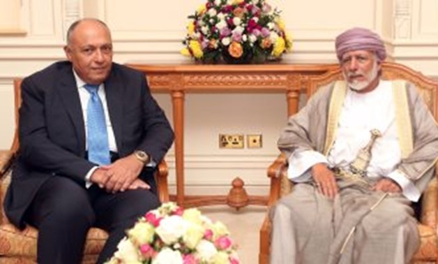 sameh shoukry with Yusuf bin Alawi bin Abdullah - File Photo