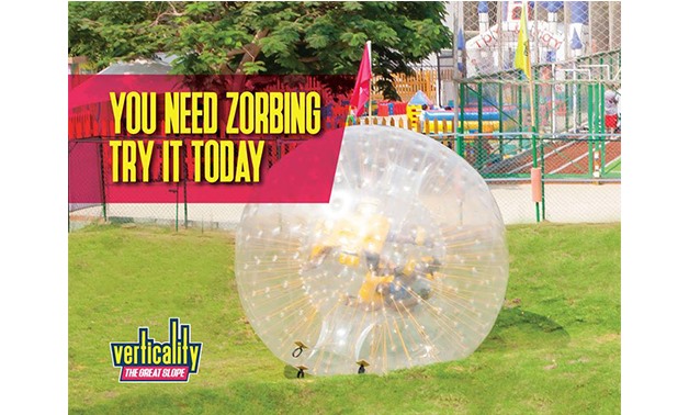 Verticality Zorbing Park in Maadi Victoria Square (undated photo) – photo courtesy of Verticality Zorbing Park official Facebook Page