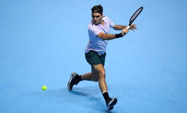 ATP World Tour Finals - The O2 Arena, London, Britain - November 16, 2017 Switzerland's Roger Federer in action during his group stage match against Croatia's Marin Cilic REUTERS