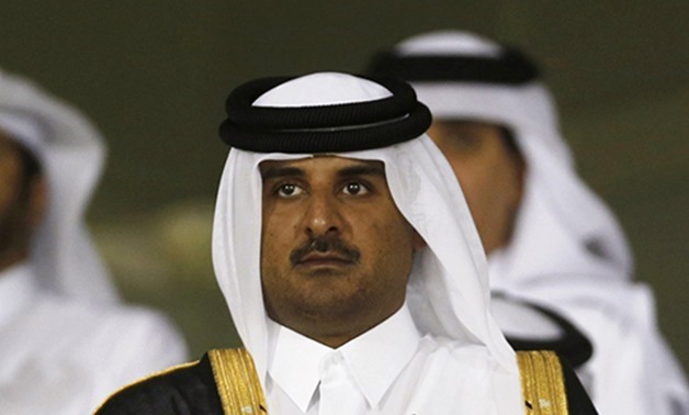 File - Qatari Emir Tamim bin Hamad Al Thani