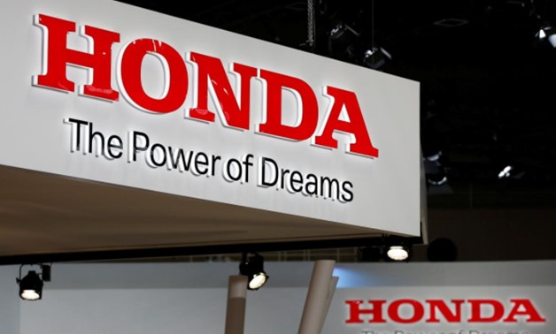 The logos of Honda Motor Co. is pictured at the 45th Tokyo Motor Show in Tokyo, Japan October 25, 2017. Picture taken October 25, 2017 - REUTERS/Toru Hanai