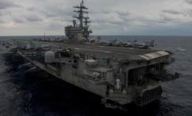 The aircraft carrier USS Ronald Reagan steams the Philippine Sea during Annual Exercise 2017, joint military training between the U.S. Navy and the Japan Maritime Self-Defense Force, in this handout photo taken November 20, 2017. Mass Communication Specia