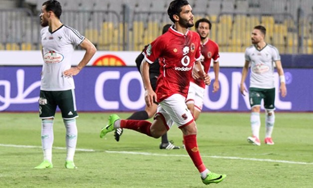 Al Ahly’s Saleh Gomaa celebrates his goal against Al-Masry in the Egyptian Premier League – Superkora website