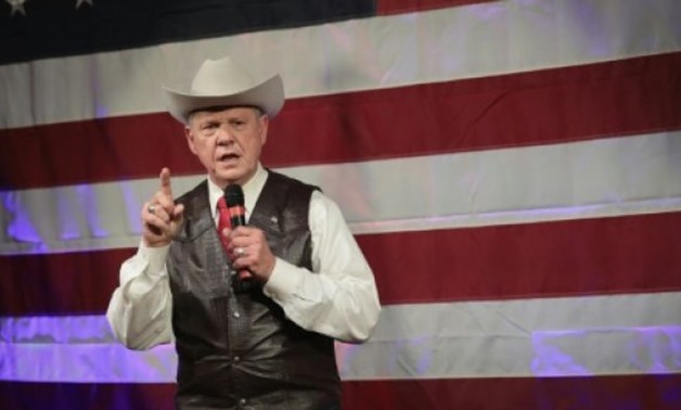 © GETTY IMAGES NORTH AMERICA/AFP/File | Roy Moore, a 70-year-old Christian conservative with a history of controversy stemming from his tenure on Alamaba's supreme court, had been a strong favorite to win the rightwing state's special election on December
