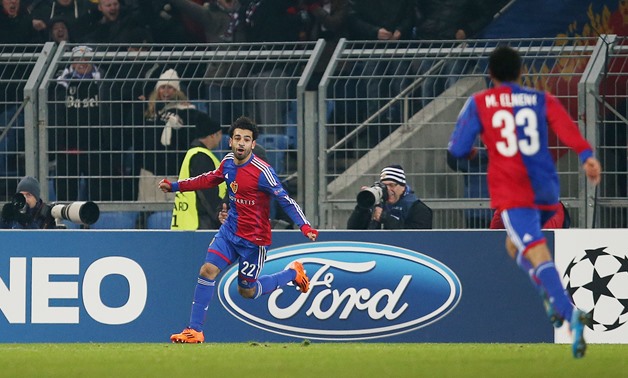 FC Basel v Chelsea - UEFA Champions League Group Stage Matchday Five Group E - St.Jakob-Park, Basel, Switzerland - 26/11/13 FC Basel's Mohamed Salah celebrates after he scores the first goal Mandatory Credit: Action Images / Paul Childs 