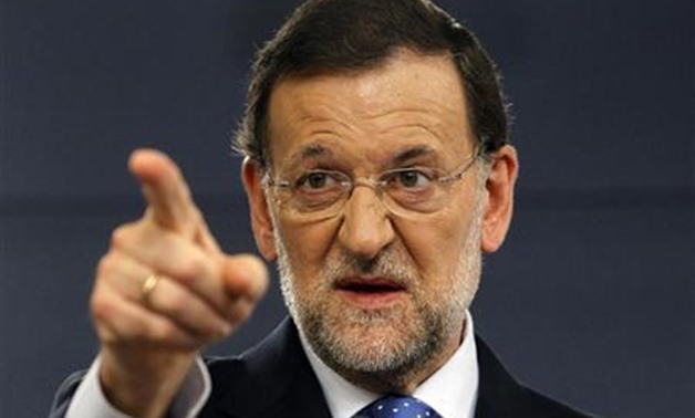 Spain's Prime Minister Mariano Rajoy gestures during a news conference at Madrid's Moncloa Palace August 3, 2012. REUTERS/Susana Vera