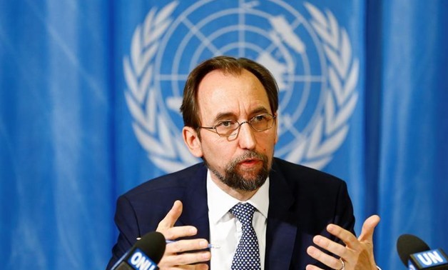 United Nations High Commissioner for Human Rights Zeid Ra'ad al-Hussein of Jordan speaks during a news conference at the United Nations European headquarters in Geneva, Switzerland, May 1, 2017. REUTERS/Pierre Albouy
