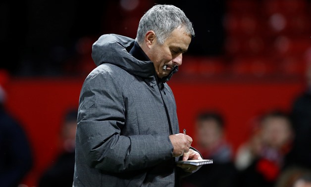 Premier League - Manchester United vs Manchester City - Old Trafford, Manchester, Britain - December 10, 2017 Manchester United manager Jose Mourinho at the end of the match Action Images via Reuters/Carl Recine