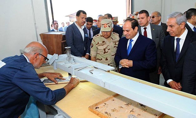 President Abdel Fatah al-Sisi inaugurating Damietta Furniture City in May 2017 - Press photo