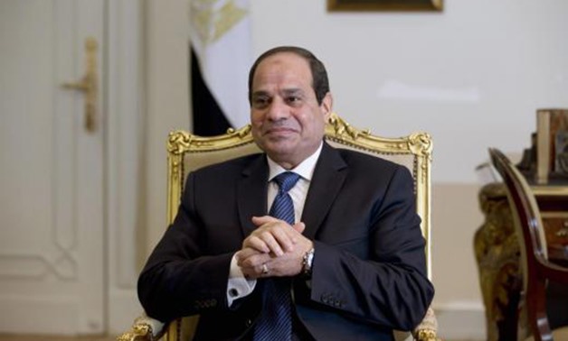 Sisi at presidential palace - Youm7 Archive