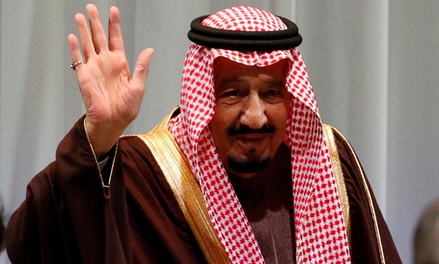  Saudi King Salman bin Abdulaziz Al-Saud waves as he attends Saudi-Japan Vision 2030 Business Forum in Tokyo, Japan, March 14, 2017. REUTERS/Toru Hanai