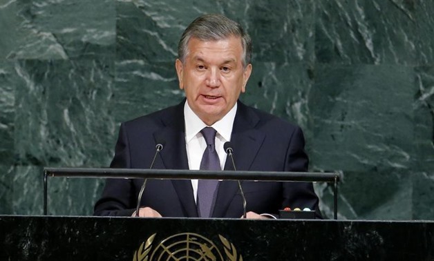 Uzbekistan President Shavkat Mirziyoyev addresses the 72nd United Nations General Assembly at U.N. Headquarters in New York, U.S., September 19, 2017. REUTERS/Eduardo Munoz