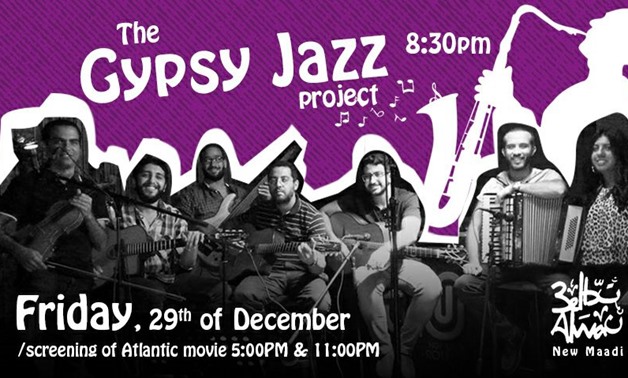 Poster of the Gypsy Jazz Project - Photo via 3elbt Alwan Facebook page