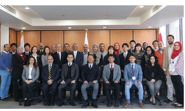 Members of JICA office in Egypt - Press Photo