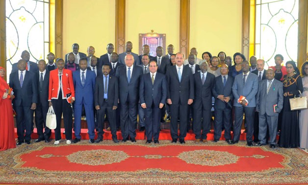 President Sisi meets with African press delegation - Press Photo