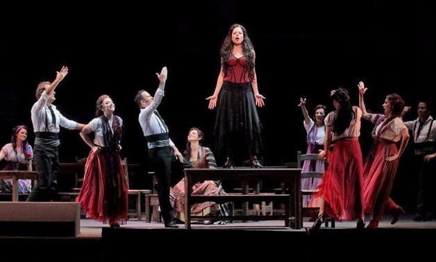 Ana Maria Martinez in the title role of LA Opera's 2017 production of "Carmen". (KEN HOWARD / LA Opera)