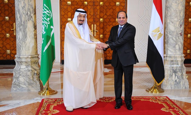 King Salman bin Abdul Aziz (left) and Egyptian President Abdel Fatah al-Sisi (right) - Youm7/Fady Fares