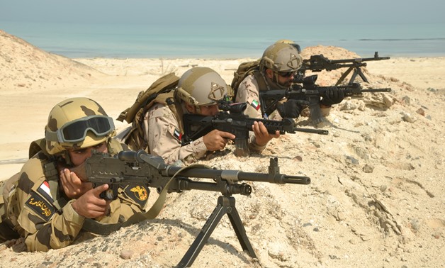 Egyptian & Emirates army forces taking part in "Zayed 2" joint military exercise - Press Photo