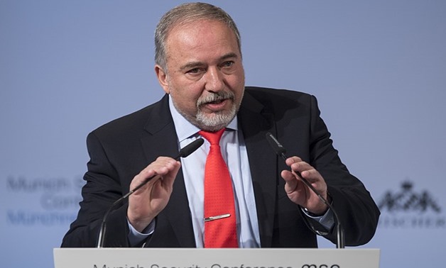 Avigdor Lieberman during his speech at the Munich Security Conference, February 19, 2017 – Courtesy of the official Munich Security Conference website