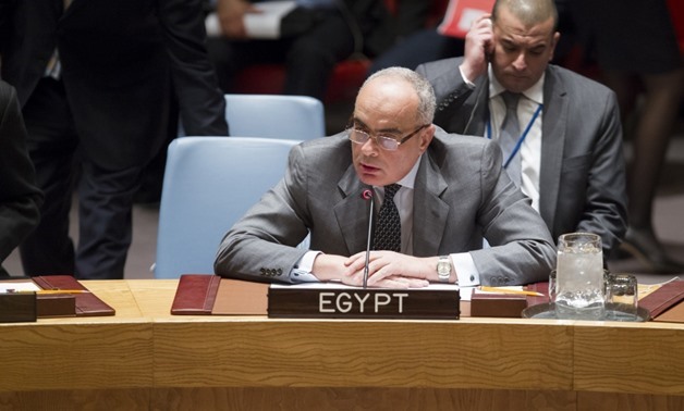 Amr Abdel Latif Abu Al-Atta, Egypt's Ambassador and Permanent Representative to the United Nations – Press Photo  