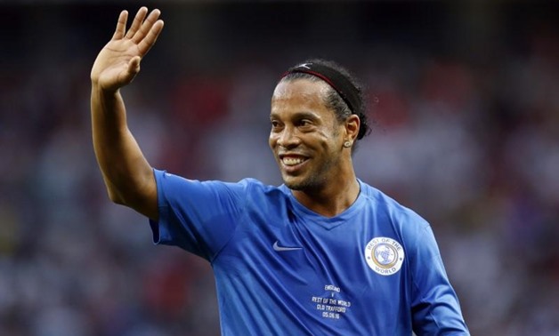  Soccer Aid 2016 - Old Trafford - 5/6/16 Rest of the World XI's Ronaldinho Action Images via Reuters / Ed Sykes