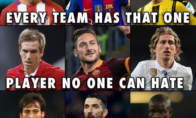 Most beloved players each team, in Courtesy of Troll Football account on Twitter