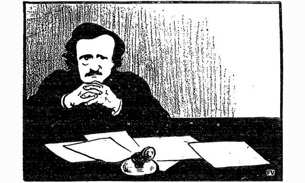 Engraving of Edgar Allan Poe by Félix Valloton in La Revue blanche, 1895 – Wikimedia Commons/	
Félix Vallotton 