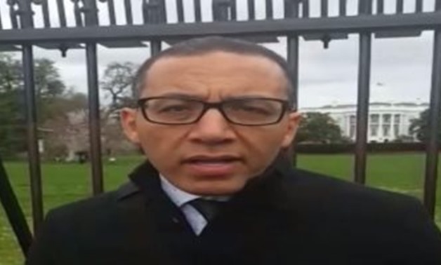 Khaled Salah outside the White House, April 1, 2017 - YouTube screencap