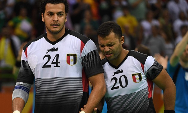 Egypt lost its right wing, Abo El-Fotouh Ahmed, during the match as he received a red card in the first half – Press photo