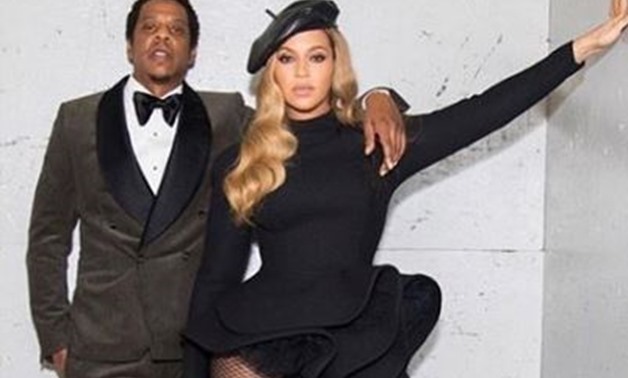 Azzi & Osta’s custom gown worn by Beyoncé at the Pre-Grammy’s - Instagram
