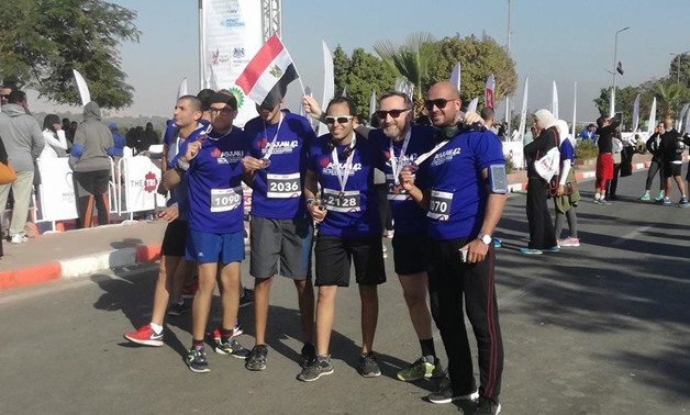 annual marathon organized by Magdi Yacoub Heart Foundation (MYF), in front of the River Nile in Aswan- Egypt Today/Salah Abdullah