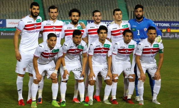 Soccer Football - Egyptian Premier League - Zamalek vs Al Ahly - Cairo International Stadium, Cairo, Egypt - January 8, 2018 Zamalek team group before the match - REUTERS/Amr Abdallah Dalsh